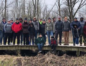 Veolia Employees and Family at Lion's Den Gorge Preserve, WI