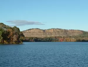 A wide angle view of Lake DeForest