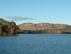 A wide angle view of Lake DeForest
