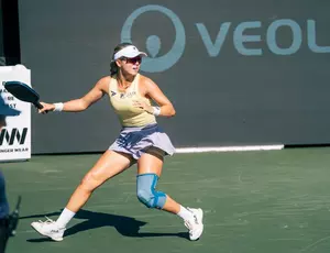 pickleball player in action