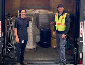 Veolia Escondido/San Diego with recycled pallets