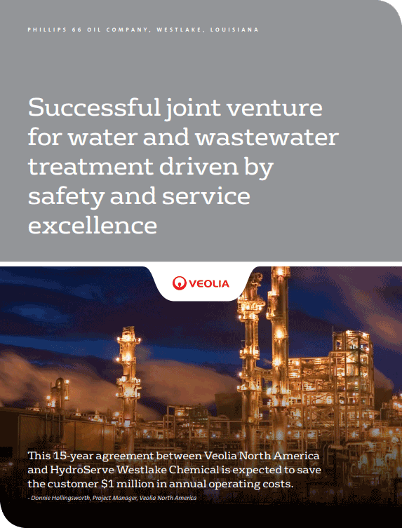 learn more about how Veolia helps Hydroserve Westlake Chemical manage its water and wastewater processes