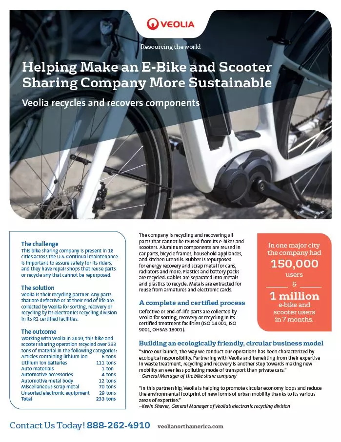 e-bike and scooter company sustainability