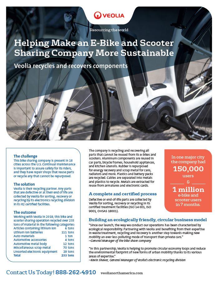 e-bike and scooter company sustainability
