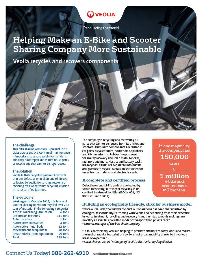 e-bike and scooter company sustainability