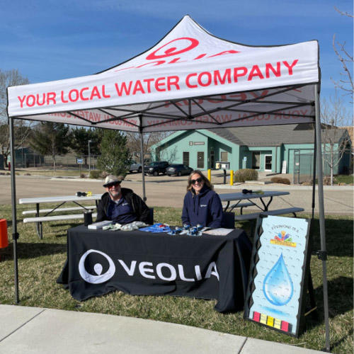 Veolia Booth at the City of Boise Earth Day 2023