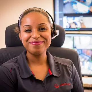 A Veolia customer rep smiles at the camera